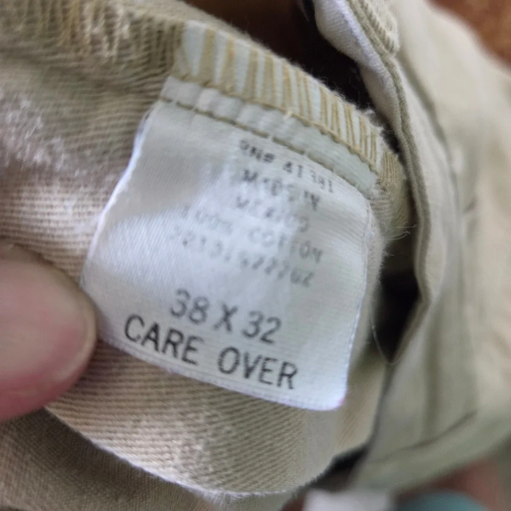 Polo Ralph Lauren Andrew Pant Mens 38x32 Tan Khaki Pleated Chino Cotton Trousers